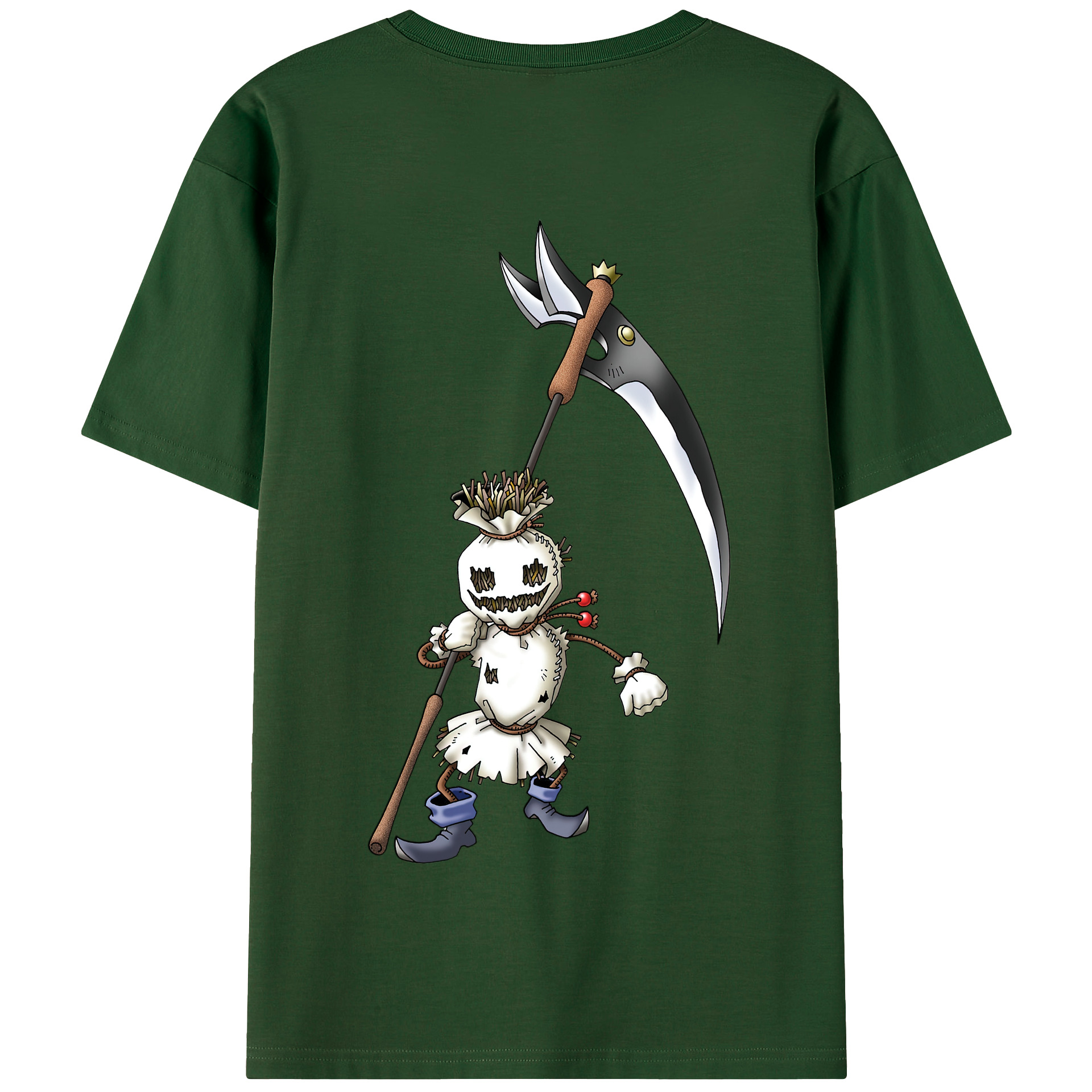 （画像用） ドラゴンクエスト Doragon Kuesuto Dragon Quest 綿100％半袖Tシャツ（背面プリント）